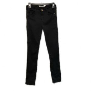 Zara Trafaluc High Rise Black Skinny Jean Sz 4